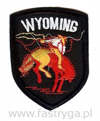 Aplikacja na ubrania Wyoming czarna