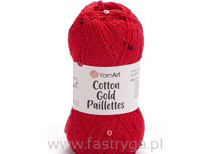 Cotton Gold Paillettes