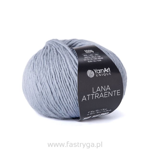 włóczka Lana Attraente kolor 6640 popiel
