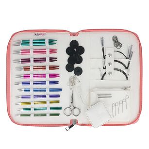 Kolorowy zestaw wymiennych drutów okrągłych KnitPro Zing Regal  47435