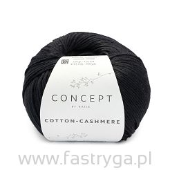 Włóczka Cotton Cashmere 89 czarny