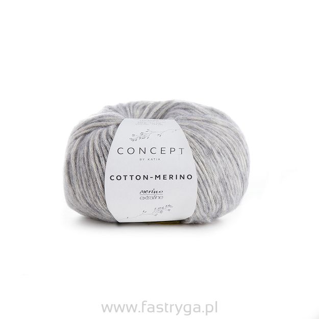 Katia Cotton Merino 106 jasny popiel