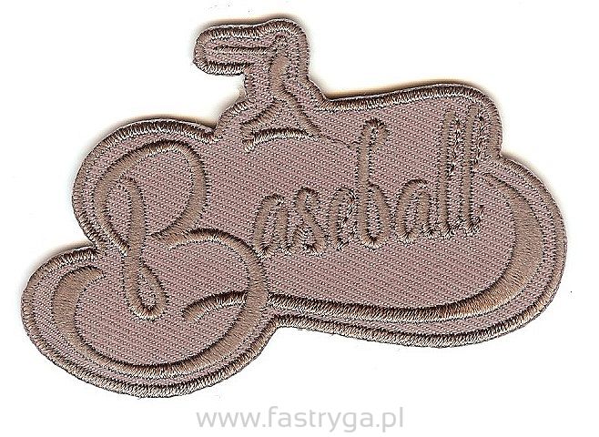 Naprasowanka Baseball brązowa