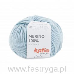Katia Merino 100% 67 - włóczka błękitna