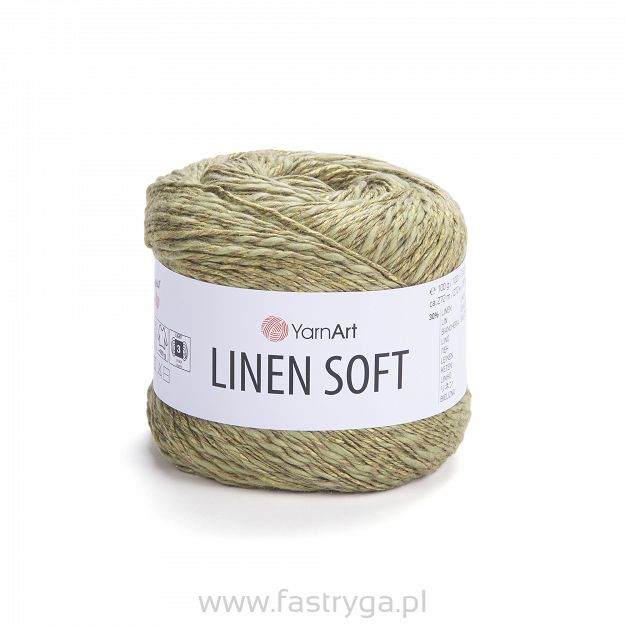 Włóczka Yarnart Linen Soft 7313 jasny oliwkowy