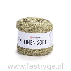 Włóczka Yarnart Linen Soft 7313 jasny oliwkowy