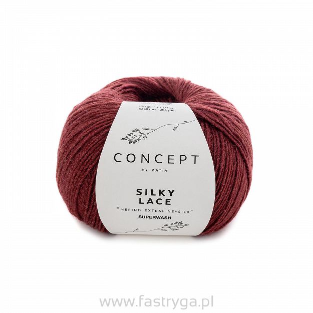 Włóczka Silky Lace kolor 176 terakota