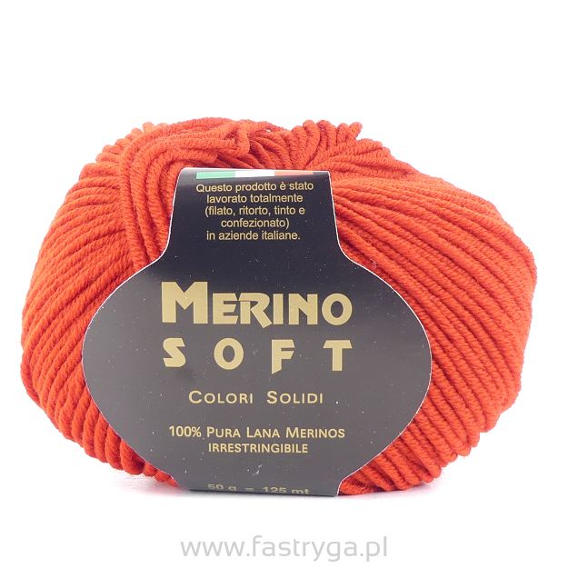 Merino soft   kolor  119 czwrwony