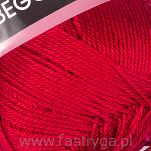 Włóczka 100% bawełny Begonia kolor 5020 ciemna czerwień - 2