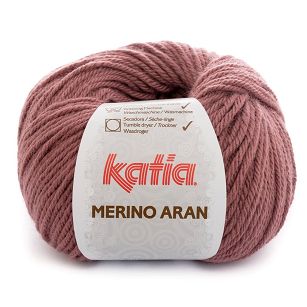 Merino Aran  84 ciemny róż