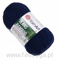 Granatowa włóczka Jeans Bamboo 125 Yarn Art