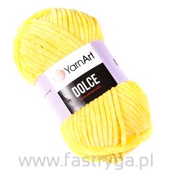 Włóczka szenilowa YarnArt Dolce  761 żółty słoneczny