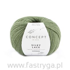 Włóczka Silky Lace kolor 186 pastelowa zieleń