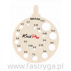 KnitPro - miernik grubości drutów