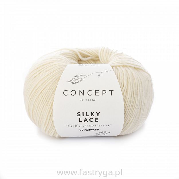 Włóczka Silky Lace kolor 152 ecru