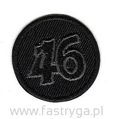 Naszywka na ubrania 46 czarna
