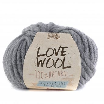 Włóczka Love Wool kolor 106 popiel
