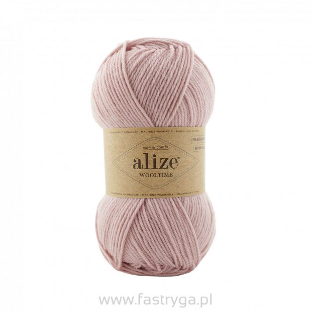 włóczka Wooltime kolor 161 róż pastelowy - 75% wełny