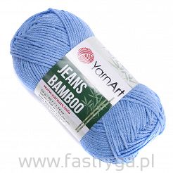 Niebieska włóczka Jeans Bamboo 122 Yarn Art