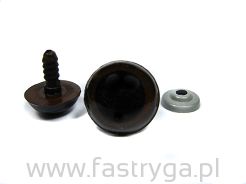 Oczka do maskotek brązowe 15 mm