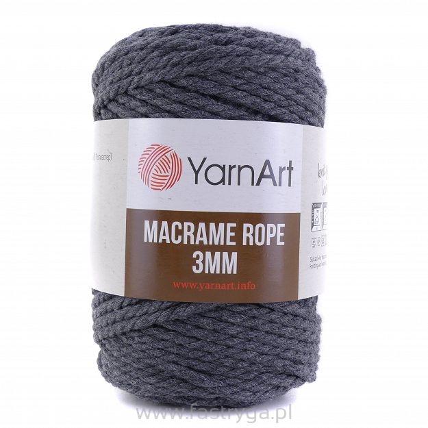 Macrame Rope 3 mm.  758 grafit