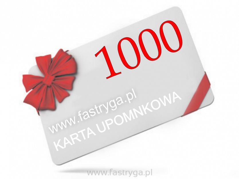 Karta upominkowa o wartości 1000 zł.