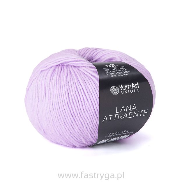 włóczka Lana Attraente kolor 6633 wrzos