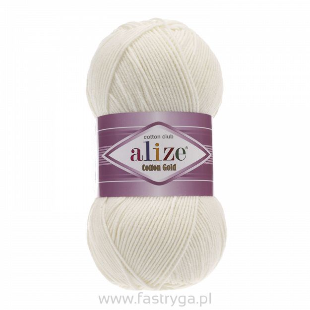 Włóczka Alize Cotton Gold  62 ecru