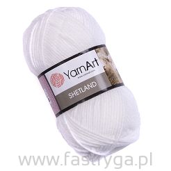 Włóczka Shetland kolor 501 biały