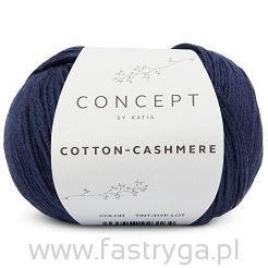 Włóczka Cotton Cashmere 62 granat