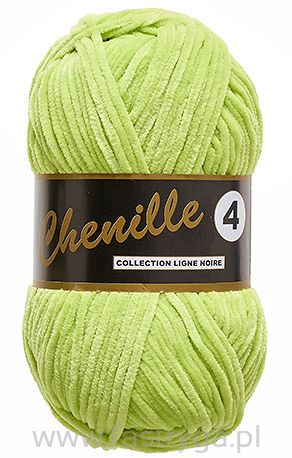 Chenille 4  kolor 071 limonka