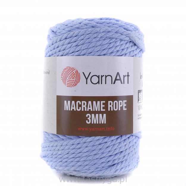 Macrame Rope 3 mm.  760 błękit