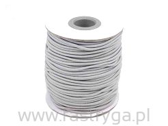 Guma okrągła 1mm (kapeluszowa)  krem