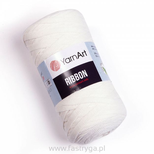 Włóczka tasiemkowa Ribbon kolor 752 krem