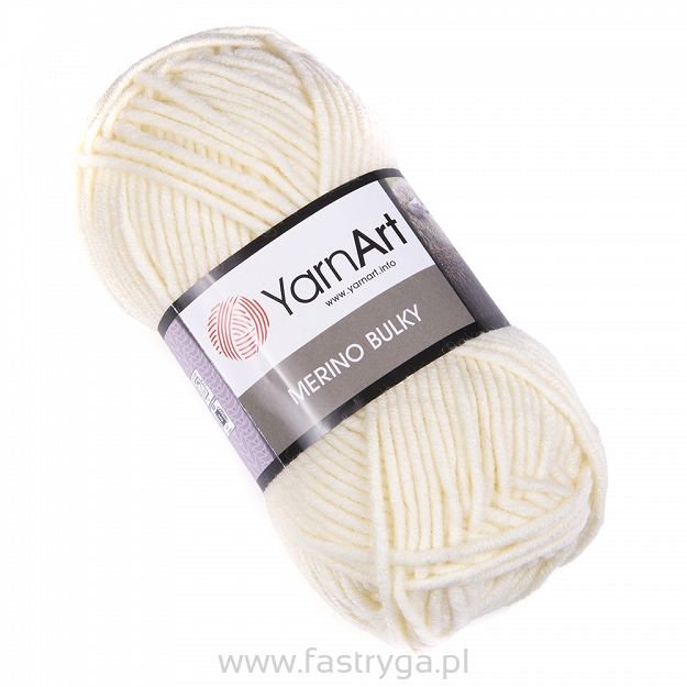 Włóczka YarnArt Merino Bulky 502 - jasny krem