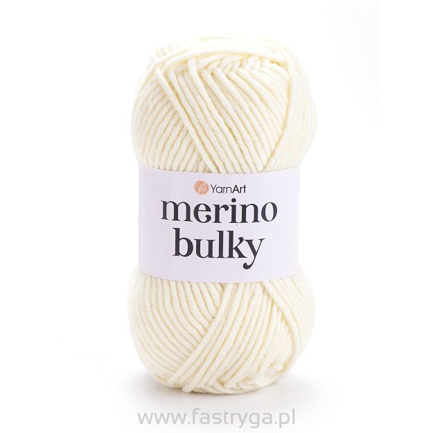 Włóczka YarnArt Merino Bulky 502 - jasny krem