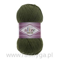 Włóczka Alize Cotton Gold  29 ciemnozielony