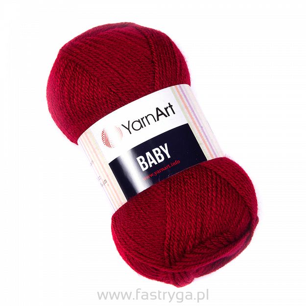 Włóczka akrylowa YarnArt Baby 3024 bordowa