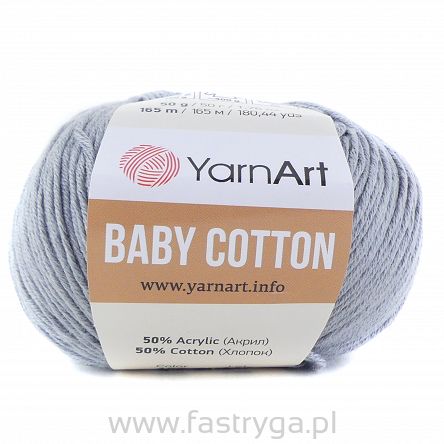 Włóczka Baby Cotton 452 szary