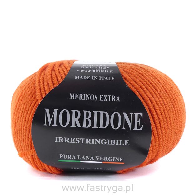 Włóczka Morbidone   401 marchewkowy