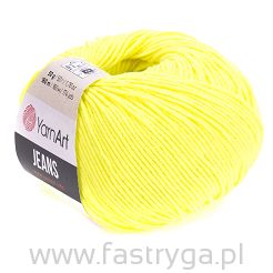 Włóczka Jeans 58 żółty neon