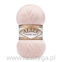 Włóczka Angora Gold kolor 271 jasny róż/łosoś