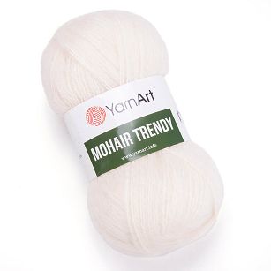 YarnArt Mohair Trendy 1003 - kremowy