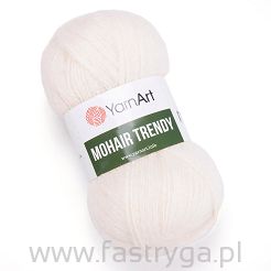 YarnArt Mohair Trendy 1003 - kremowy