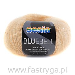 włóczka moherowa z cekinami Bluebell 0157 kolor łosoś