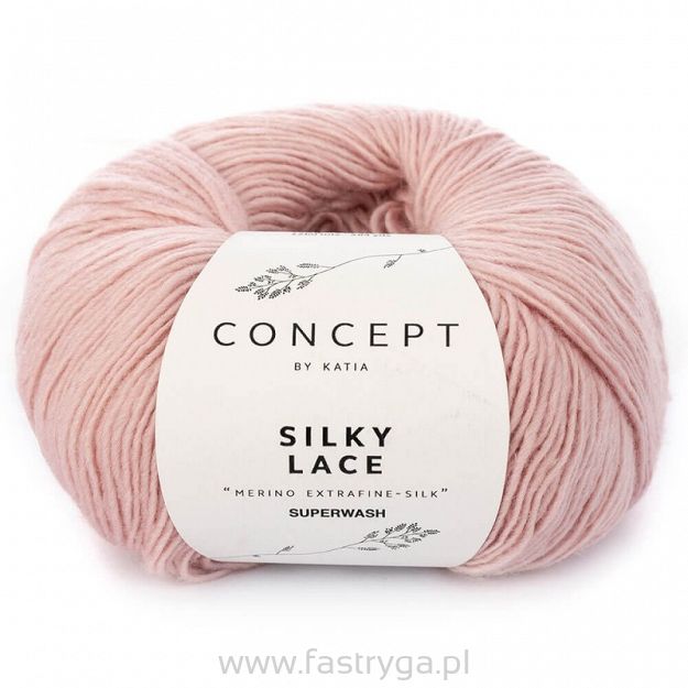 Włóczka Silky Lace kolor 164 pudrowy róż