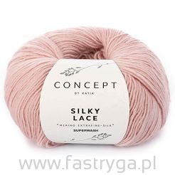 Włóczka Silky Lace kolor 164 pudrowy róż