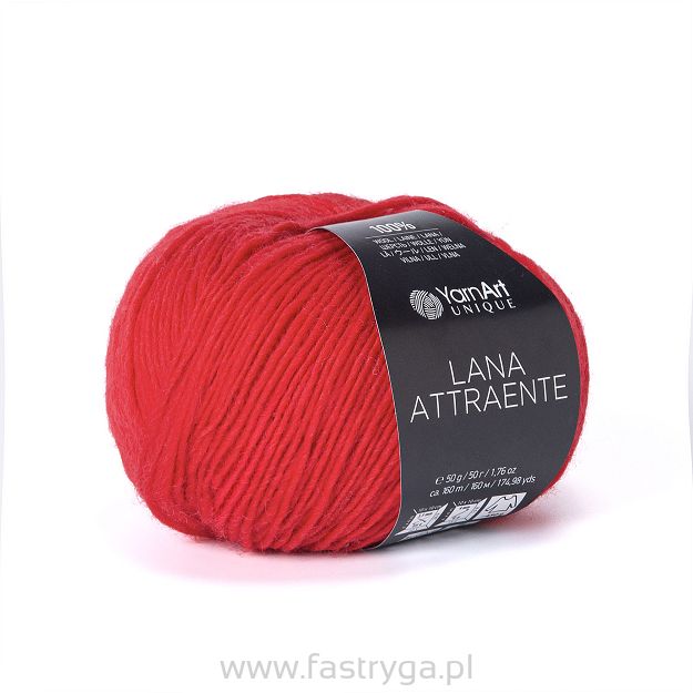włóczka Lana Attraente kolor 6625 czerwony