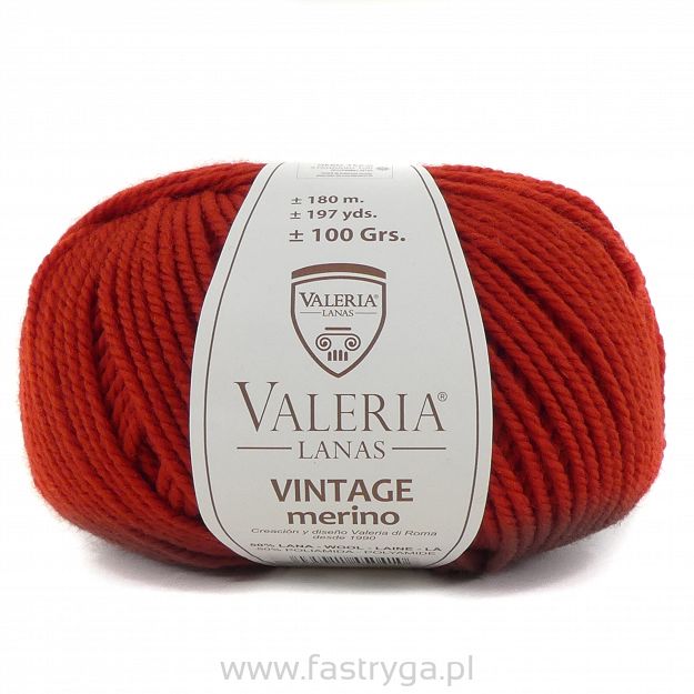 włóczka New Vintage Merino kolor 862 czerwony