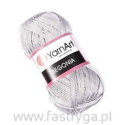 Włóczka 100% bawełny Begonia kolor 4920 jasny popiel